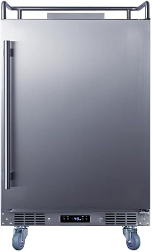 Summit Appliance Sbc682nk 24" Wide Built-In Kegerator; Commercially Approved; 5.6 Cu.Ft Interior; Memory Ic Function; Weatherproof Design; Built-In Capable; Automatic Defrost; Digital Thermostat - View 2 | Fridge.com