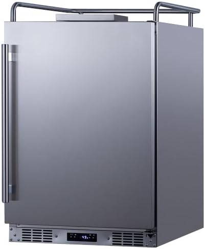 Summit Appliance Sbc682nk 24" Wide Built-In Kegerator; Commercially Approved; 5.6 Cu.Ft Interior; Memory Ic Function; Weatherproof Design; Built-In Capable; Automatic Defrost; Digital Thermostat - View 4 | Fridge.com