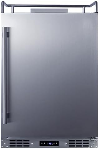 Summit Appliance Sbc682nk 24" Wide Built-In Kegerator; Commercially Approved; 5.6 Cu.Ft Interior; Memory Ic Function; Weatherproof Design; Built-In Capable; Automatic Defrost; Digital Thermostat - View 5 | Fridge.com