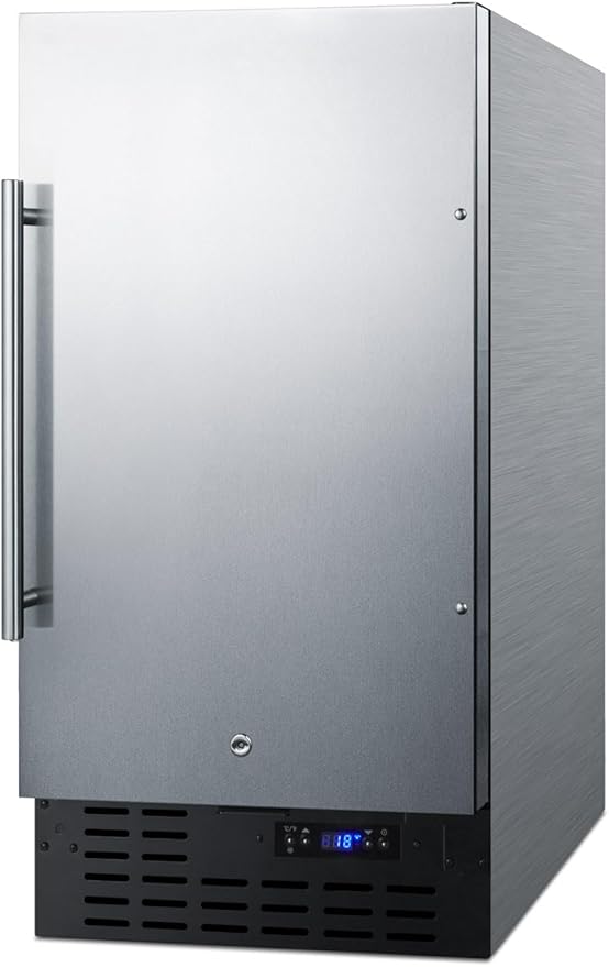 Summit SCFF1842CSSADA Upright Freezer, Stainless-Steel | Fridge.com