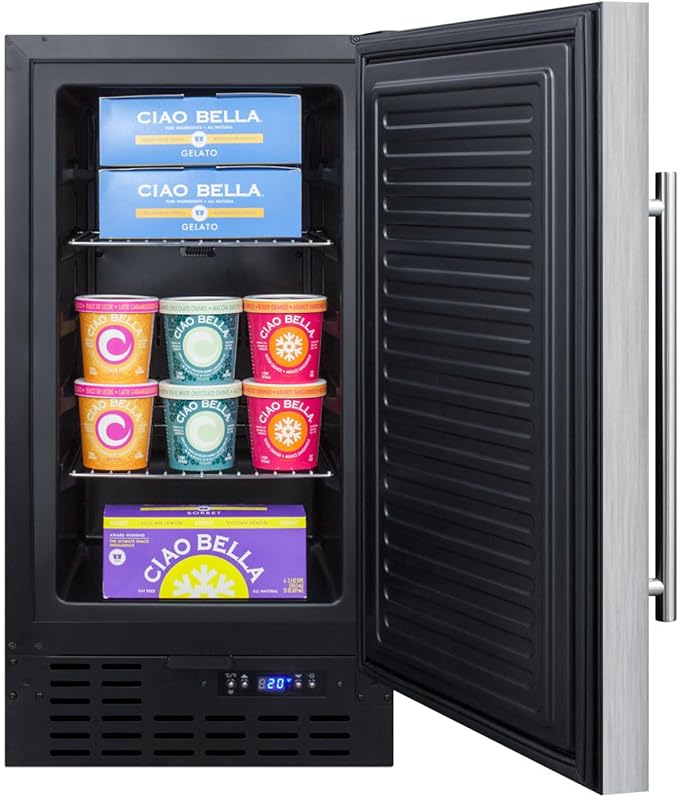 Summit SCFF1842CSSADA Upright Freezer, Stainless-Steel | Fridge.com