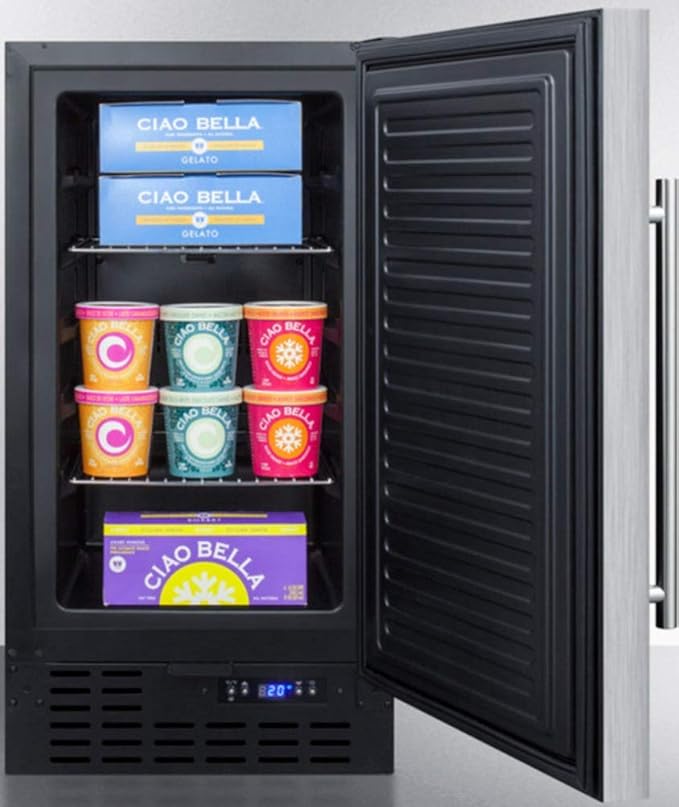 Summit Scff1842ss Upright Freezer, Stainless-Steel - View 5 | Fridge.com