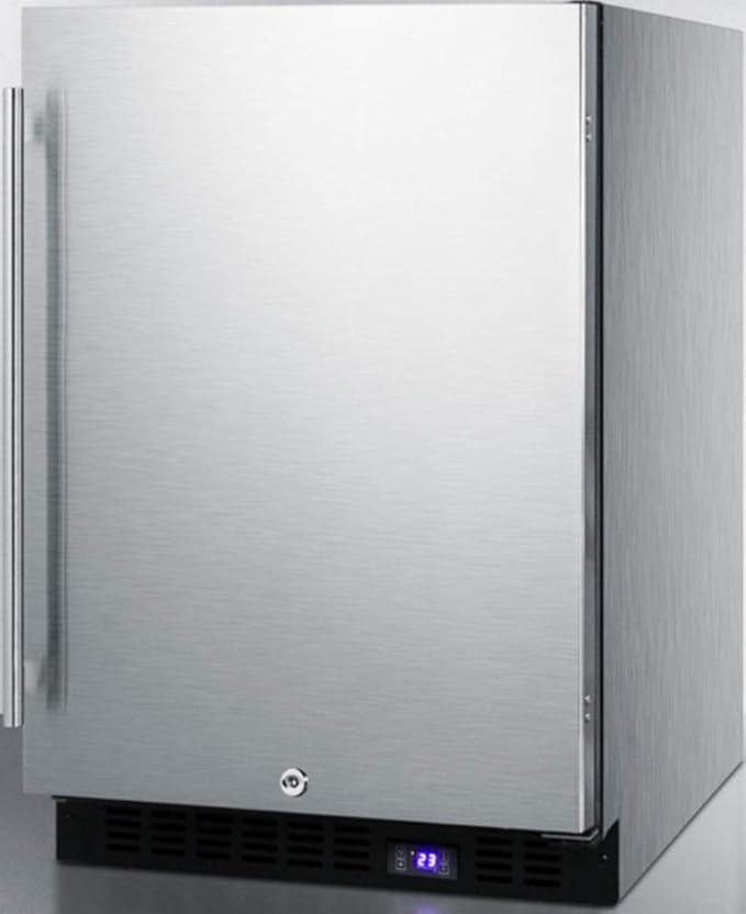 Summit Scff53bcss Under Counter Upright Freezer, Stainless-Steel - View 2 | Fridge.com
