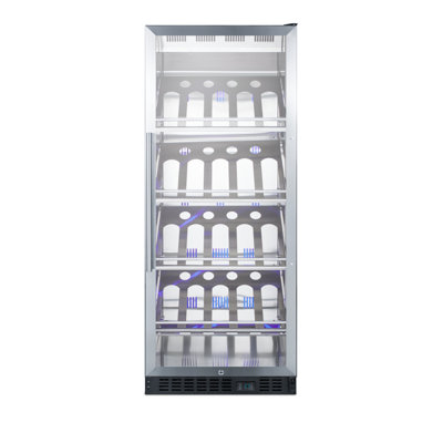 Summit Appliance Single Zone 23.63'' Freestanding 25 Bottle Wine Refrigerator | Fridge.com