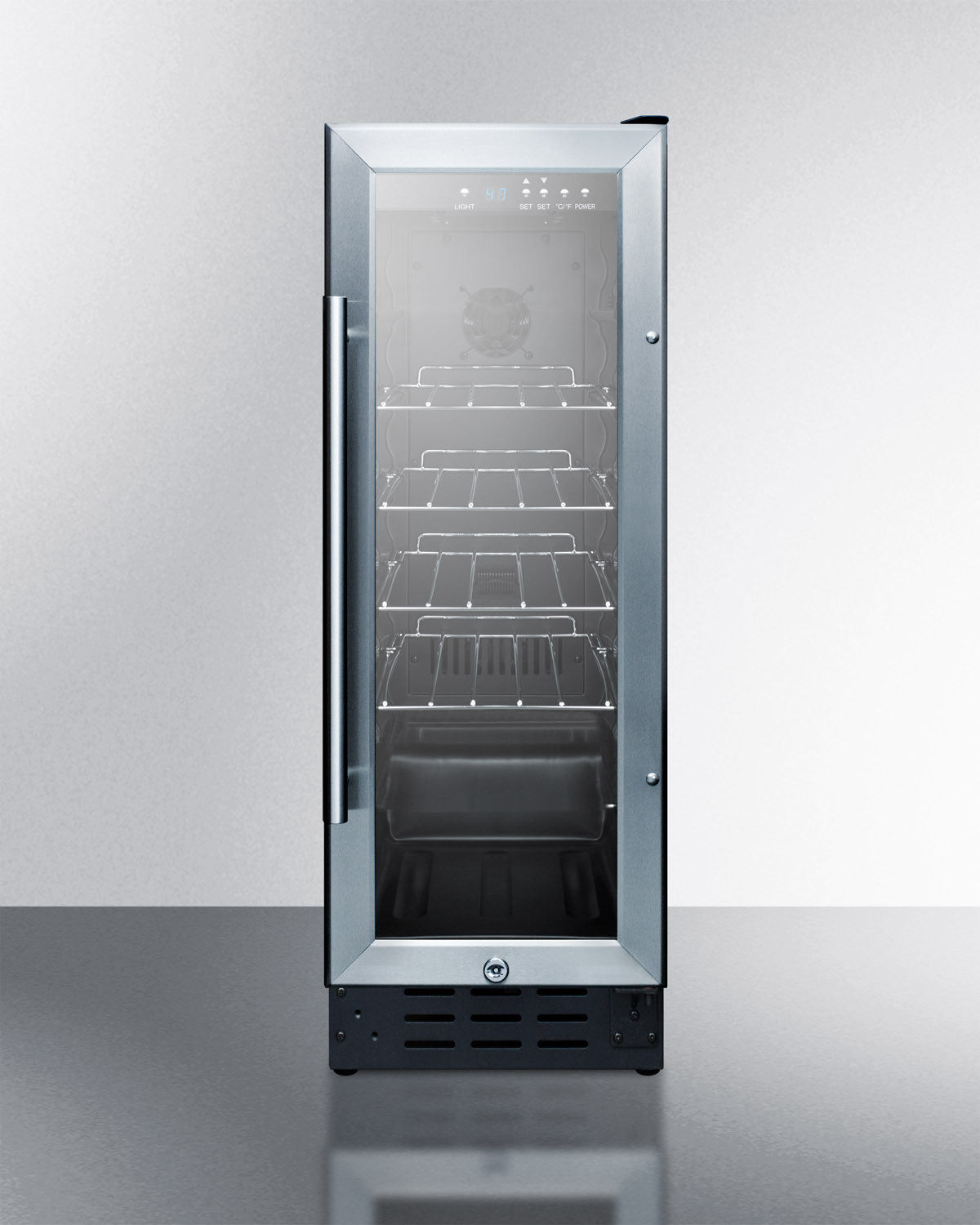Summit Appliance 11.88'' W 60 Cans (12 oz.) 2.2 Cubic Feet Beverage Cooler with Reversible Door | Fridge.com