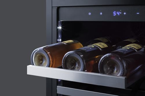 Summit 18” Wine Cellar, Built In Wine Refrigerator, 29 Bottle Capacity, Single Zone Wine Cellar, Stainless Steel & Glass- CL18WC - View 4 | Fridge.com