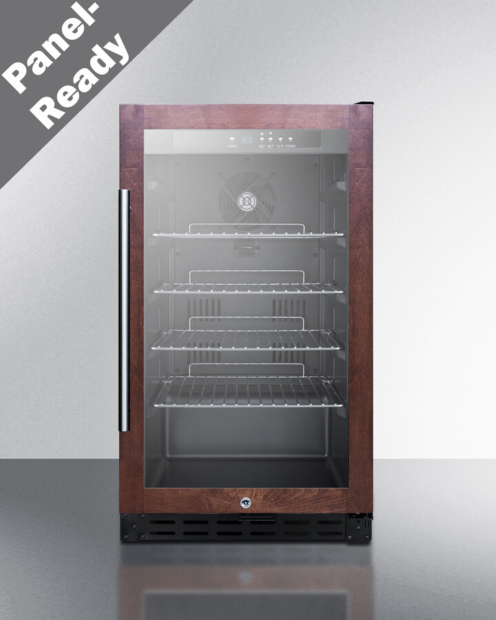 Summit Appliance SCR1841BPNRADA 18" Wide Built-in Beverage Center, Stainless Steel Panel-Ready Door Trim (Panel Not Included), ADA Compliant, 2.7 cu.ft Capacity, Digital Thermostat, Automatic Defrost | Fridge.com