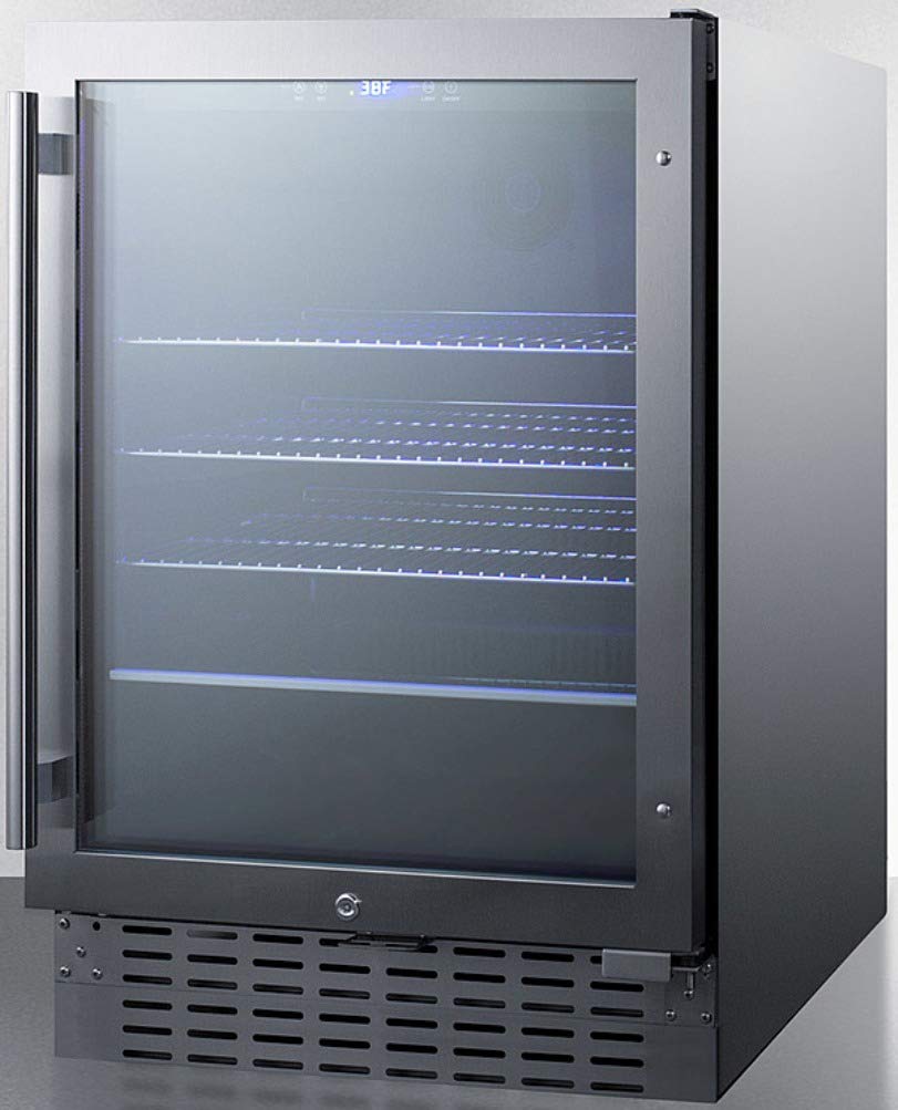 Summit 24" Freestanding/Built In Beverage Center SCR2466BCSS - View 2 | Fridge.com