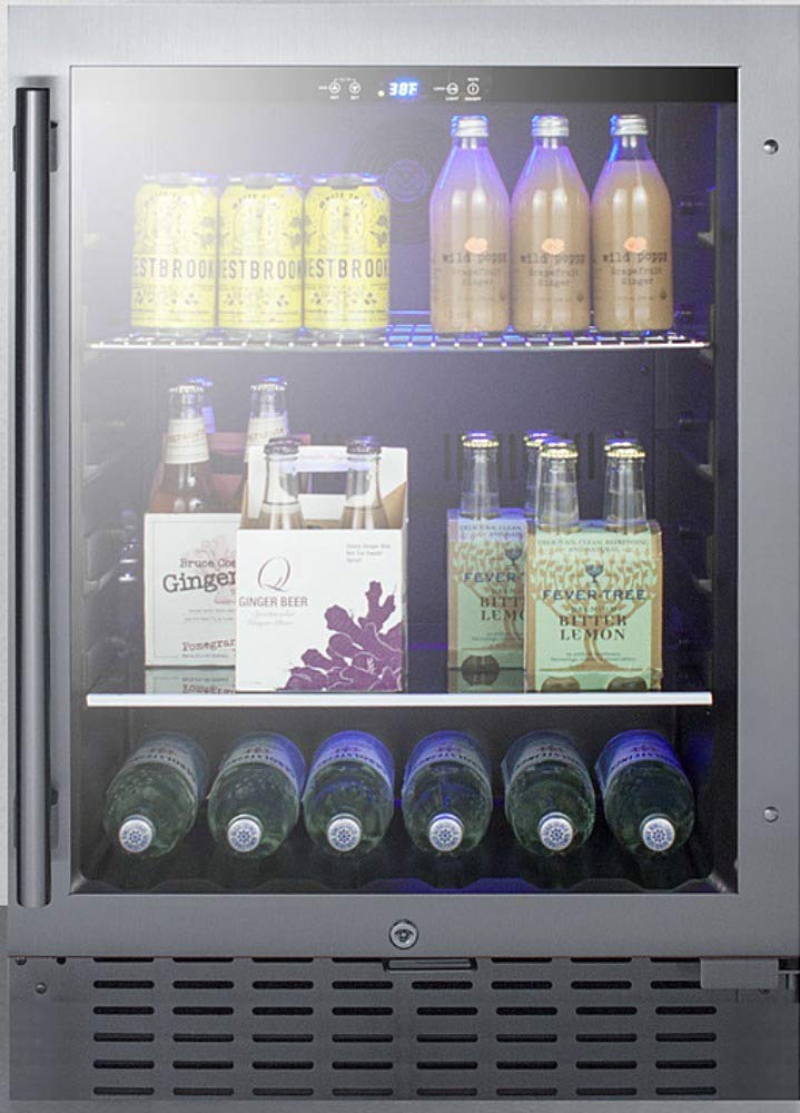 Summit 24" Freestanding/Built In Beverage Center SCR2466BCSS - View 3 | Fridge.com