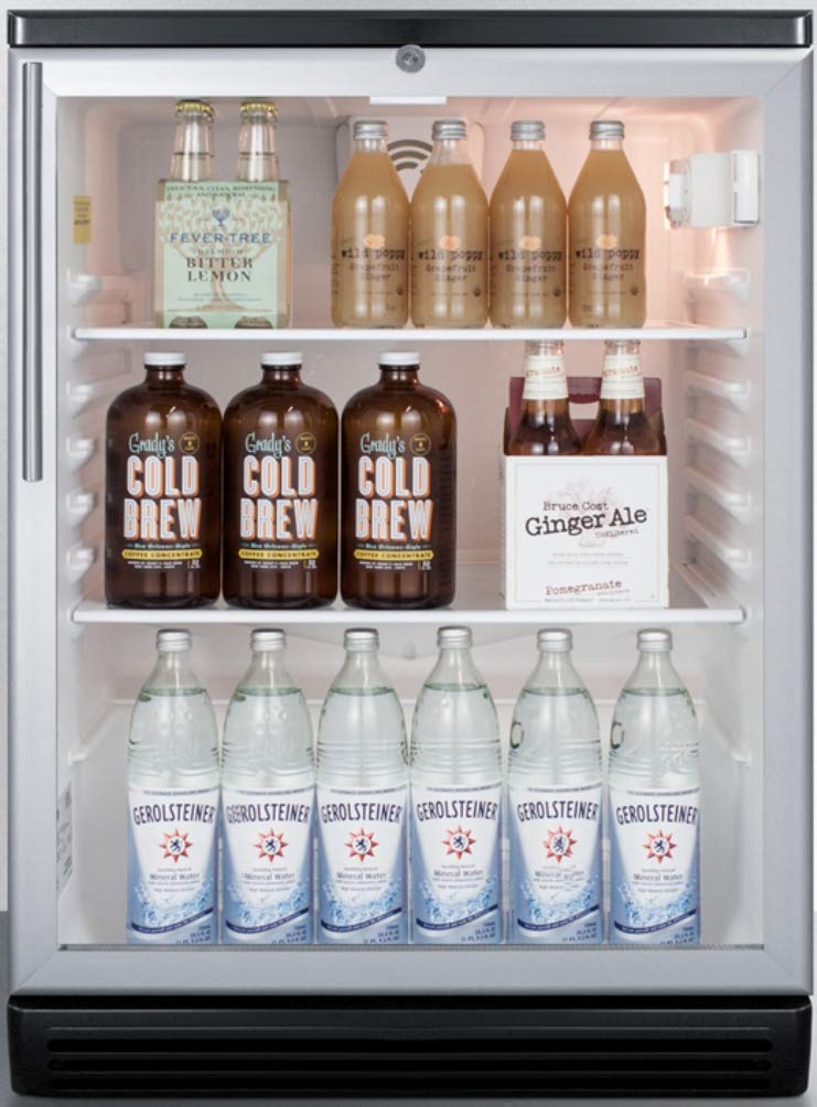 Summit Commercial 24" Freestanding/Built In Undercounter Beverage Center SCR600BGLBIHV - View 3 | Fridge.com