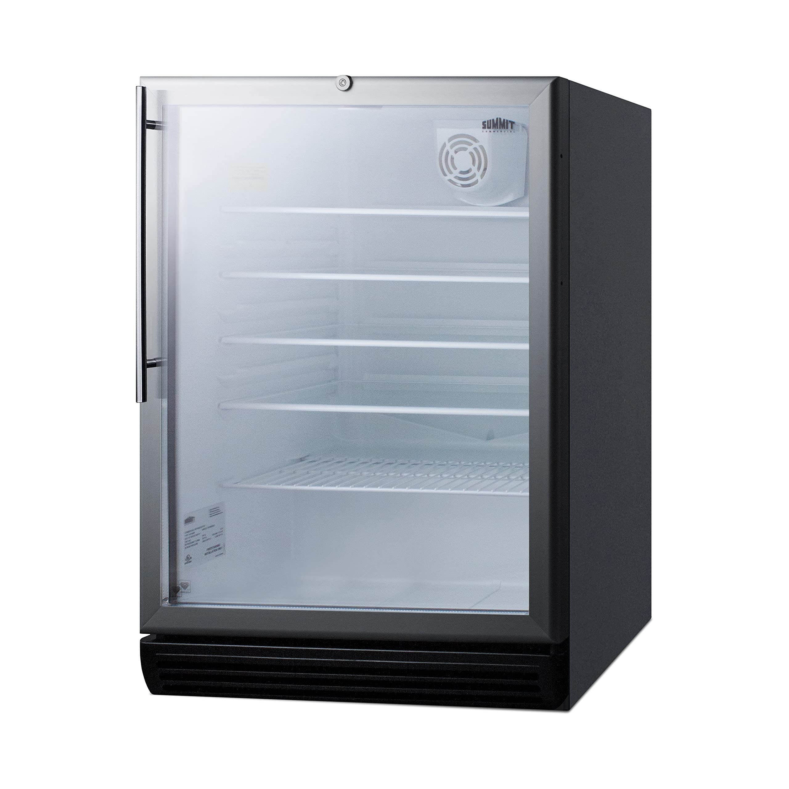 Summit Commercial 24" Freestanding/Built In Undercounter Beverage Center SCR600BGLBIHVADA — FIN-0006737 | Fridge.com