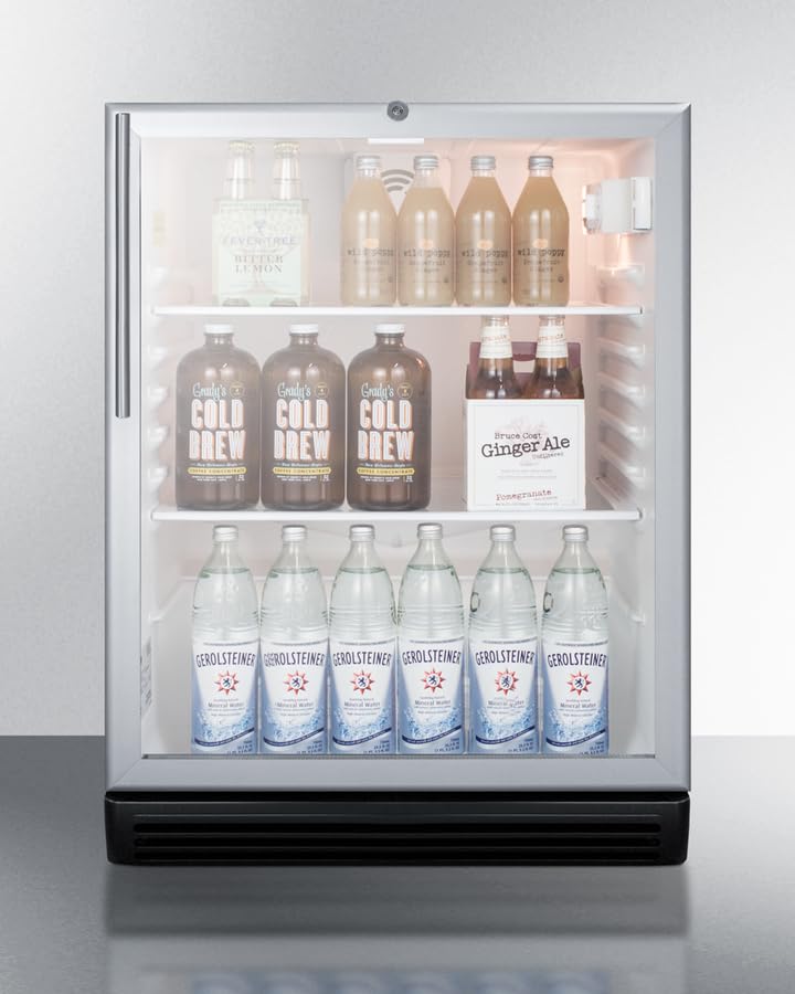 Summit Commercial 24" Freestanding/Built In Undercounter Beverage Center SCR600BGLBIHVADA - View 2 | Fridge.com