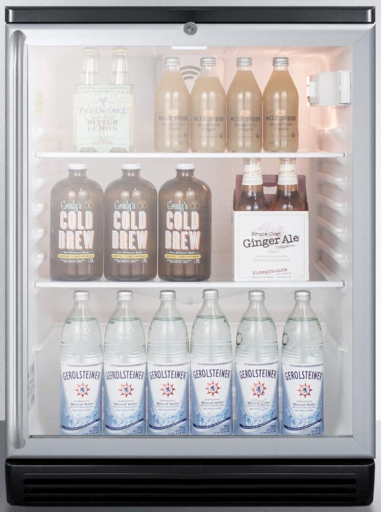 Summit Commercial 24" Freestanding/Built In Undercounter Beverage Center SCR600BGLBISH - View 3 | Fridge.com