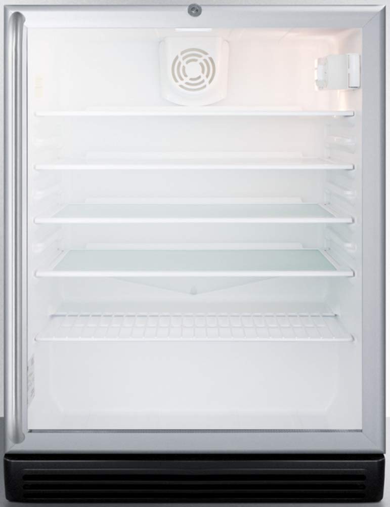 Summit 24" Freestanding/Built In Undercounter Beverage Center — Summit Appliance, model SCR600BGLBISHADA