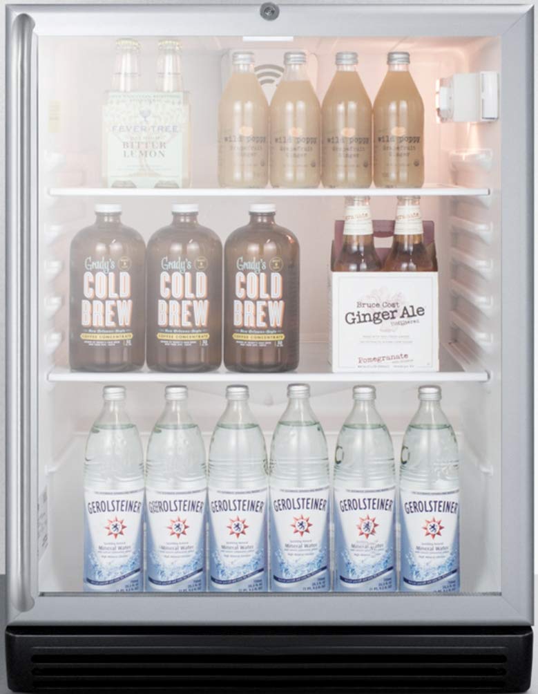 Summit 24" Freestanding/Built In Undercounter Beverage Center SCR600BGLBISHADA - View 3 | Fridge.com