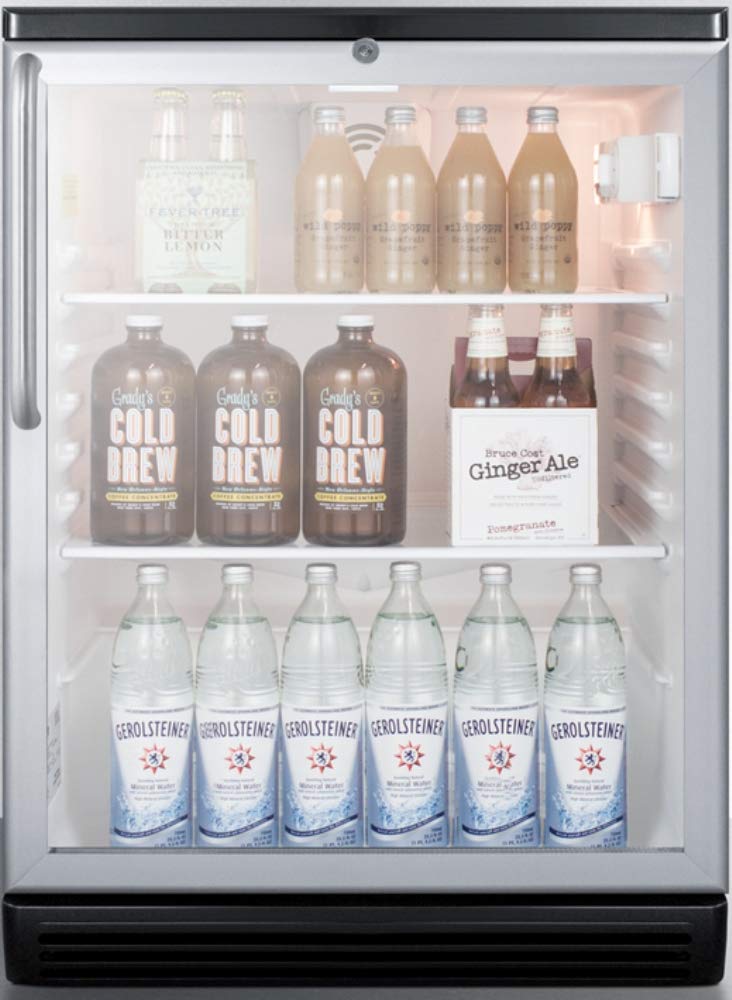 Summit Commercial 24" Freestanding/Built In Undercounter Beverage Center SCR600BGLBITB - View 3 | Fridge.com