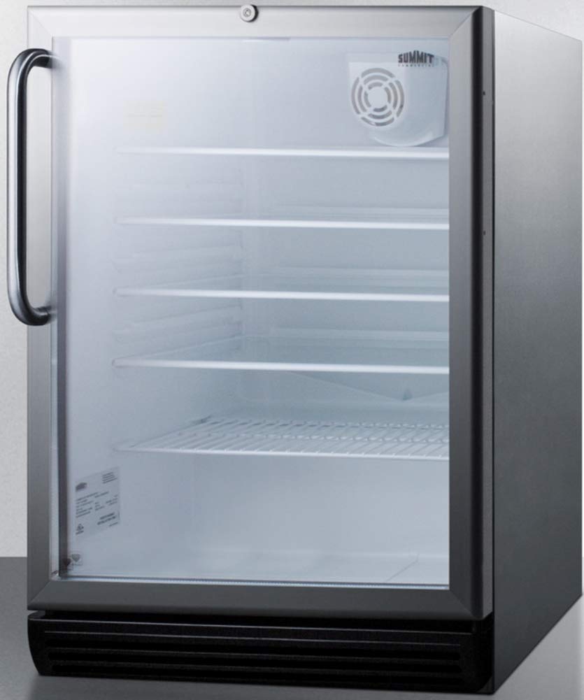 Summit Commercial 24" Freestanding/Built In Undercounter Beverage Center SCR600BGLCSS - View 2 | Fridge.com