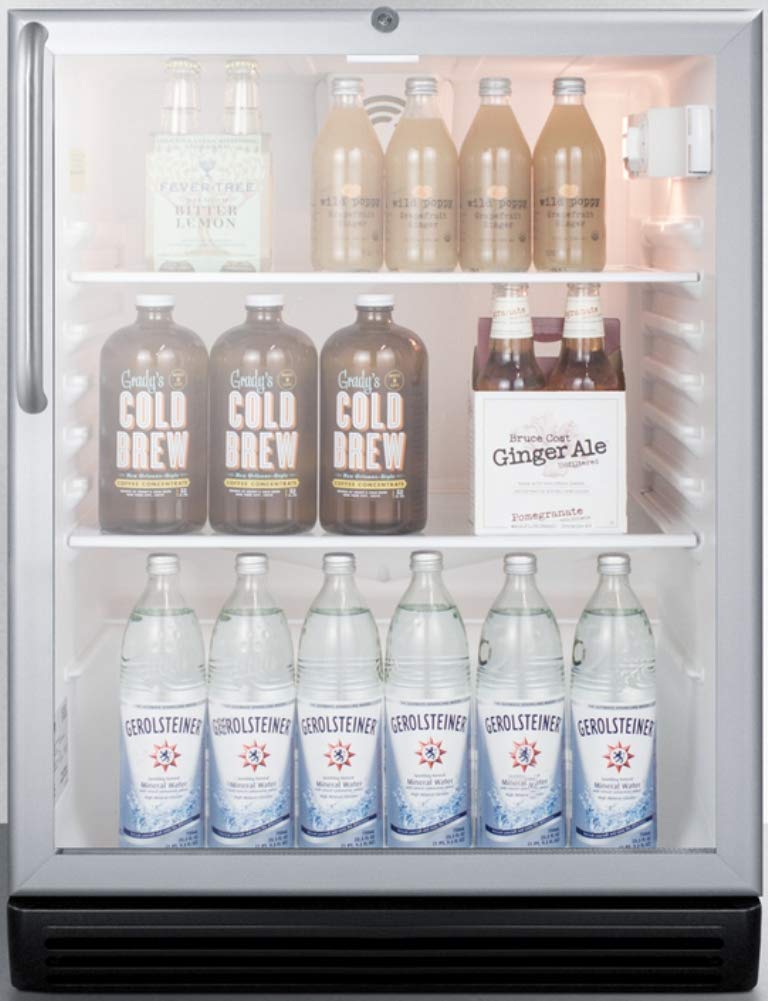 Summit Commercial 24" Freestanding/Built In Undercounter Beverage Center SCR600BGLCSS - View 3 | Fridge.com