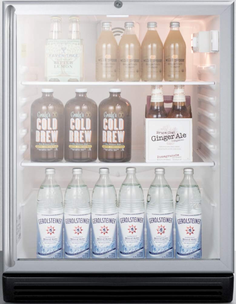 Summit 24" Undercounter Beverage Center SCR600BGLSHADA - View 3 | Fridge.com