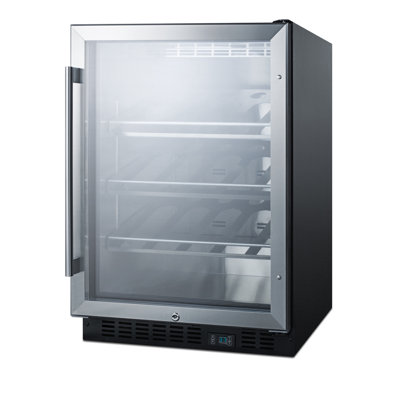Summit Appliance Single Zone 23.63'' Built-In 20 Bottle Wine Refrigerator with Reversible Door | Fridge.com
