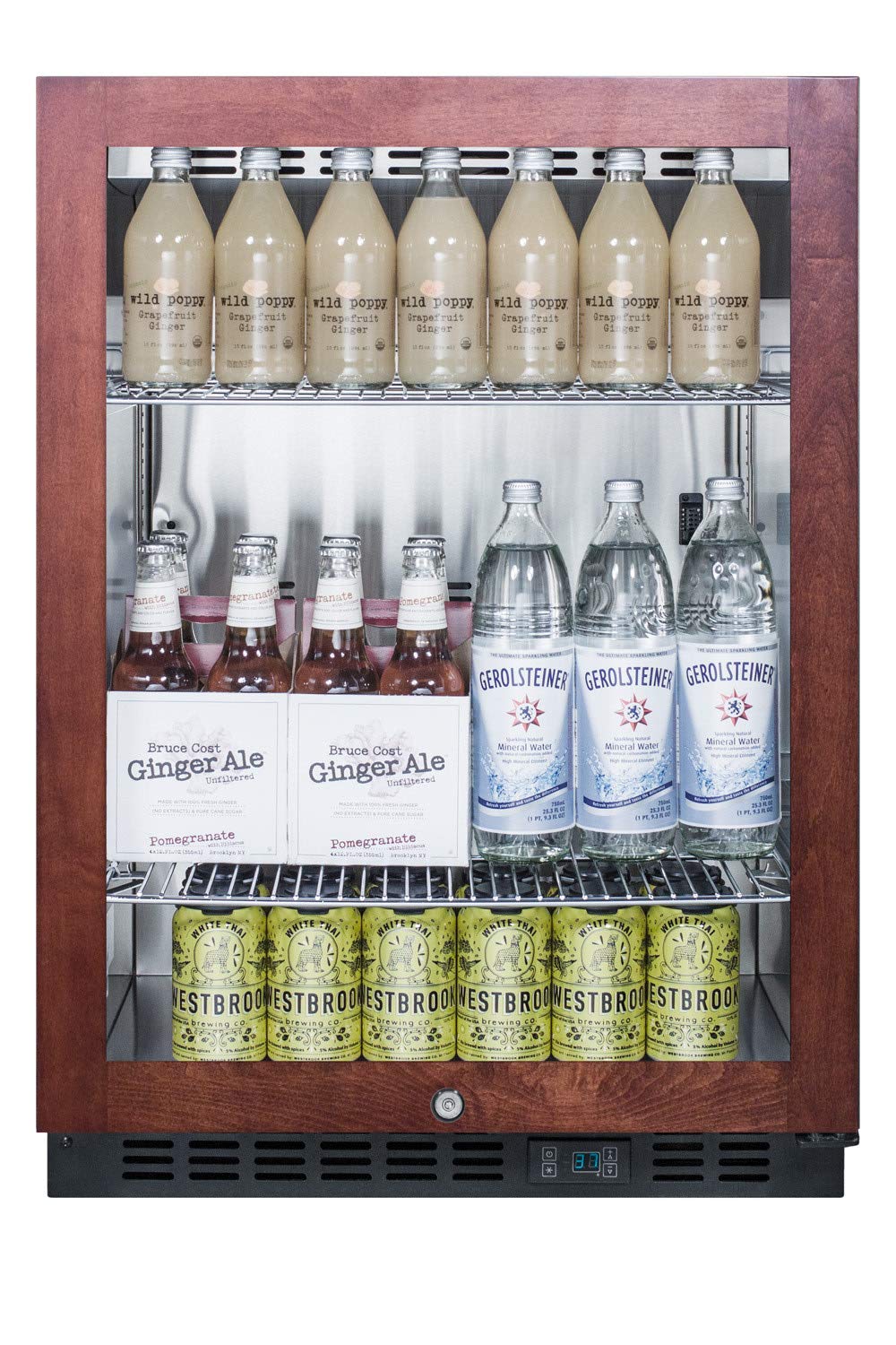 Summit Commercial 24" Freestanding/Built In Undercounter Beverage Center SCR610BLPNR - View 3 | Fridge.com