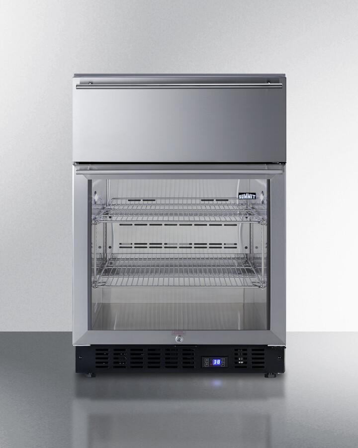 Summit Appliance 110 Cans (12 oz.) Freestanding Beverage Refrigerator with Wine Storage | Fridge.com