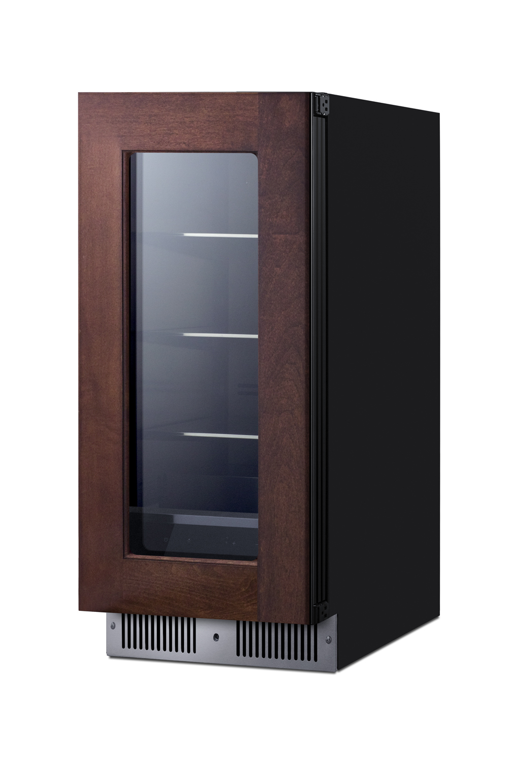 Summit Appiance  15" Wide Built-In  Shallow-Depth Panel Ready Beverage Center - View 4 | Fridge.com