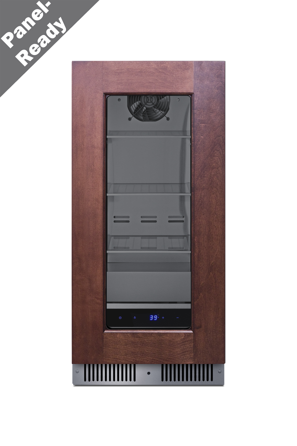 Summit Appiance  15" Wide Built-In  Shallow-Depth Panel Ready Beverage Center - View 2 | Fridge.com