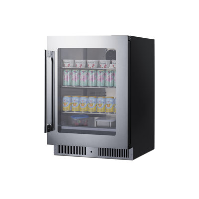 Summit Appiance 24" Wide Built-In Shallow-depth Beverage Center | Fridge.com