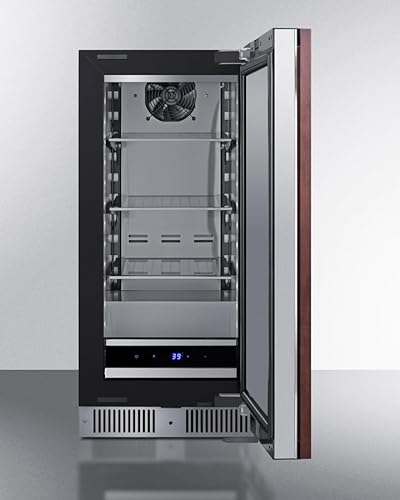 Summit 15 Inch Beverage Refrigerator, 1.7 cu.ft., Stainless Steel Door And Interior, Shallow Depth Undercounter, Commercially Approved- SDHR1534PNR (Rhd, Panel Ready- Panel Not Included) - View 4 | Fridge.com