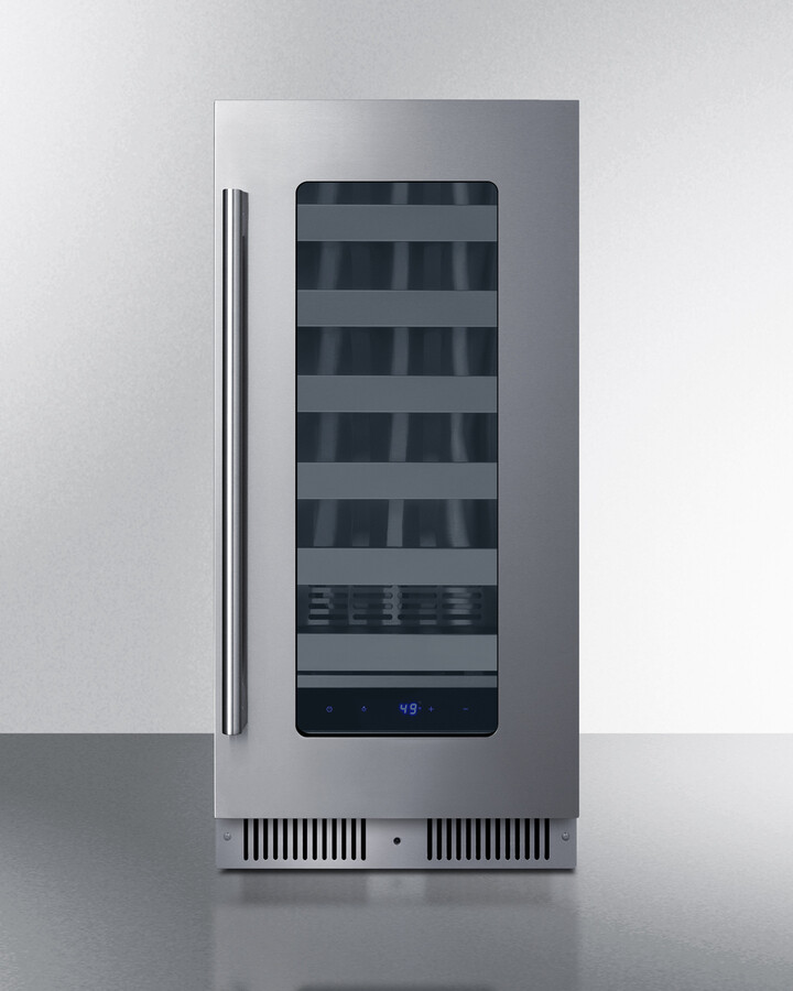 Summit Appliance 15" Wide Built-In Residential Shallow 18" depth Wine Cellar | Fridge.com