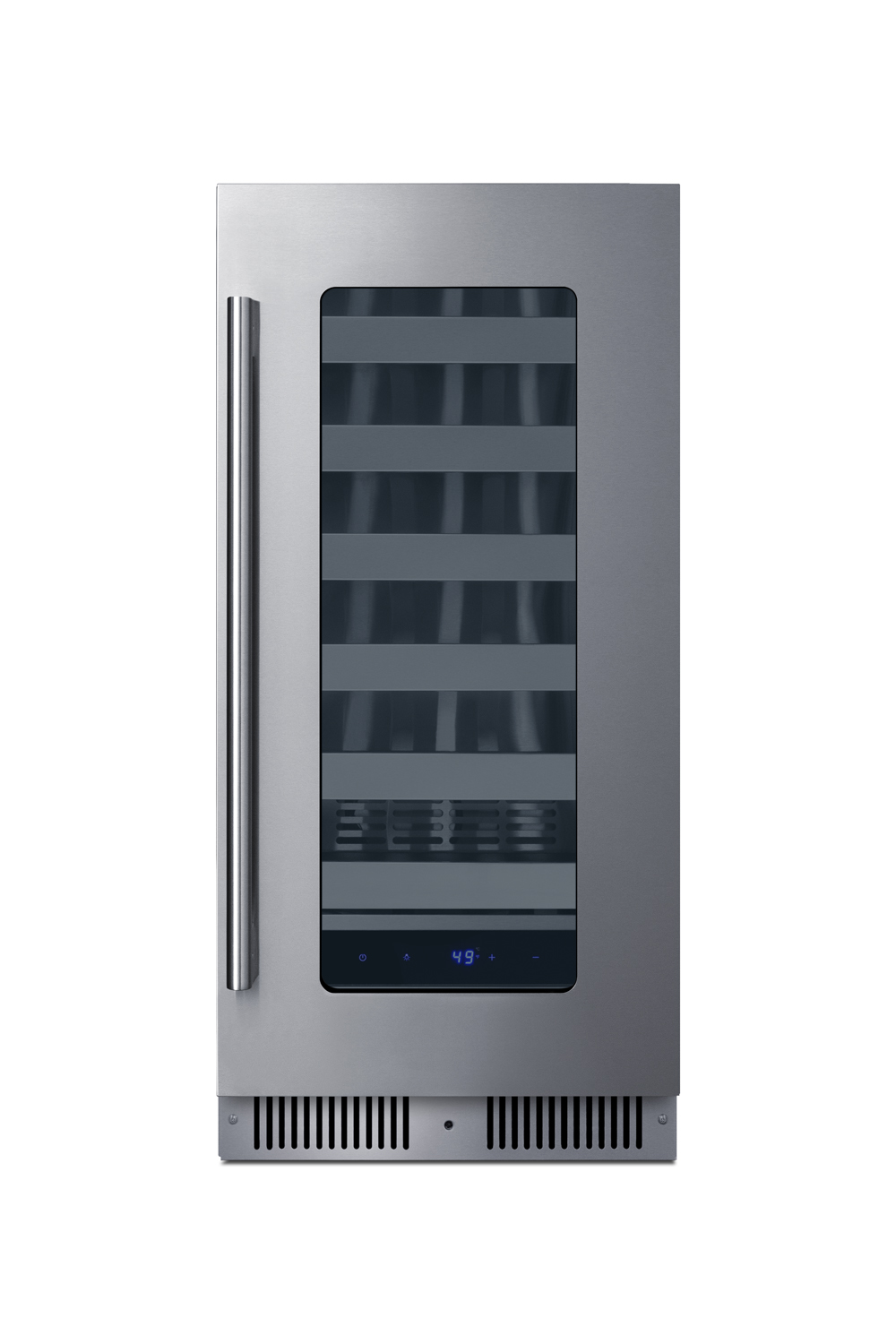Summit Appliance 15" Wide Built-In Residential Shallow 18" Depth Wine Cellar - View 2 | Fridge.com