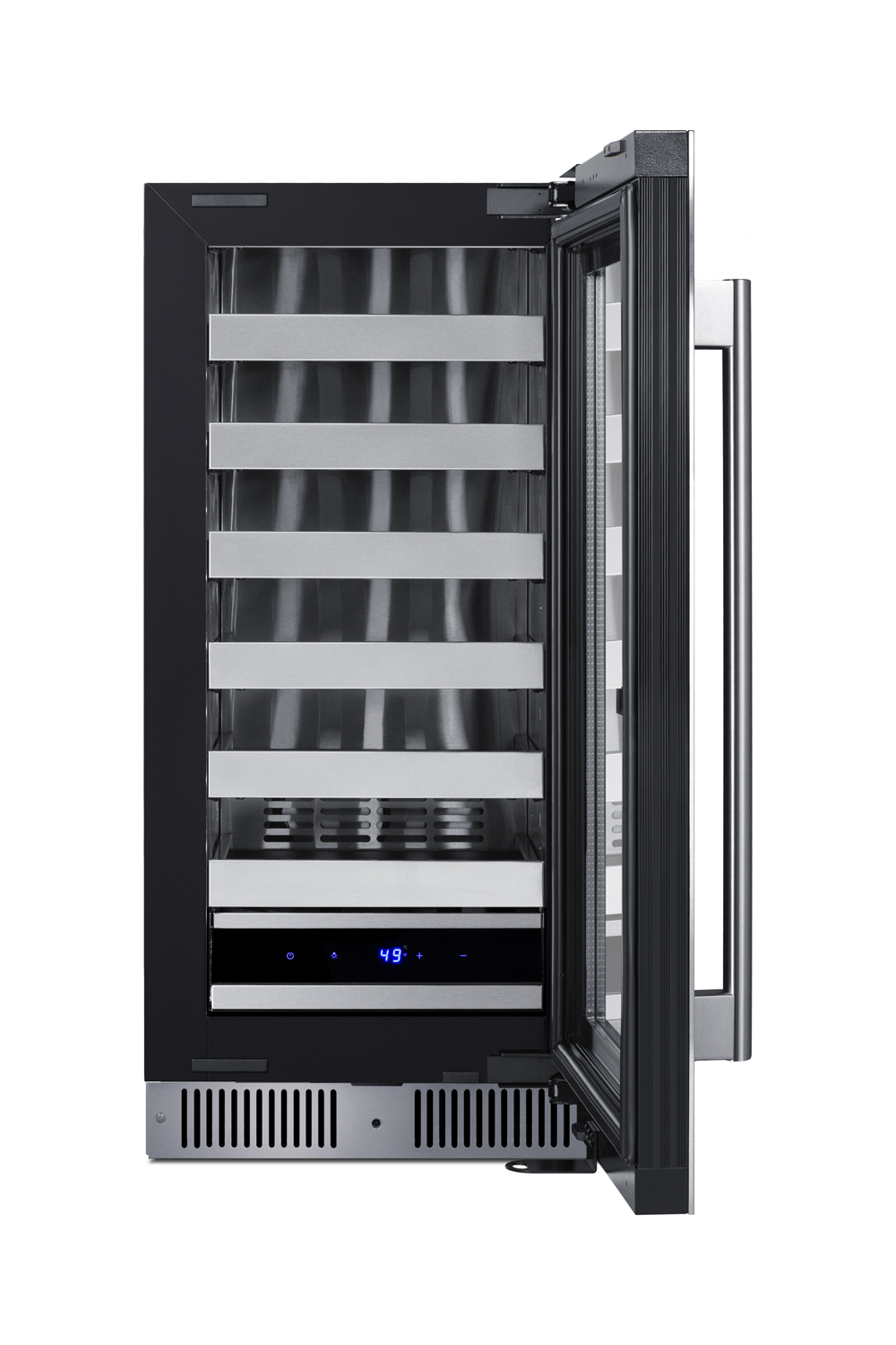 Summit Appliance 15" Wide Built-In Residential Shallow 18" Depth Wine Cellar - View 6 | Fridge.com