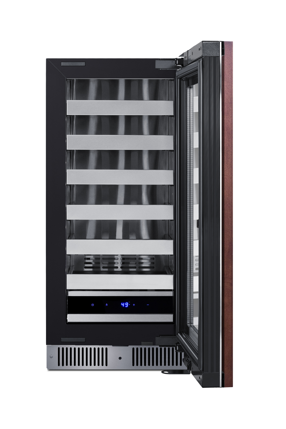 Summit Appliance 15" Wide Panel Ready Built-In Residential Shallow 18" Depth Wine Cellar - View 6 | Fridge.com