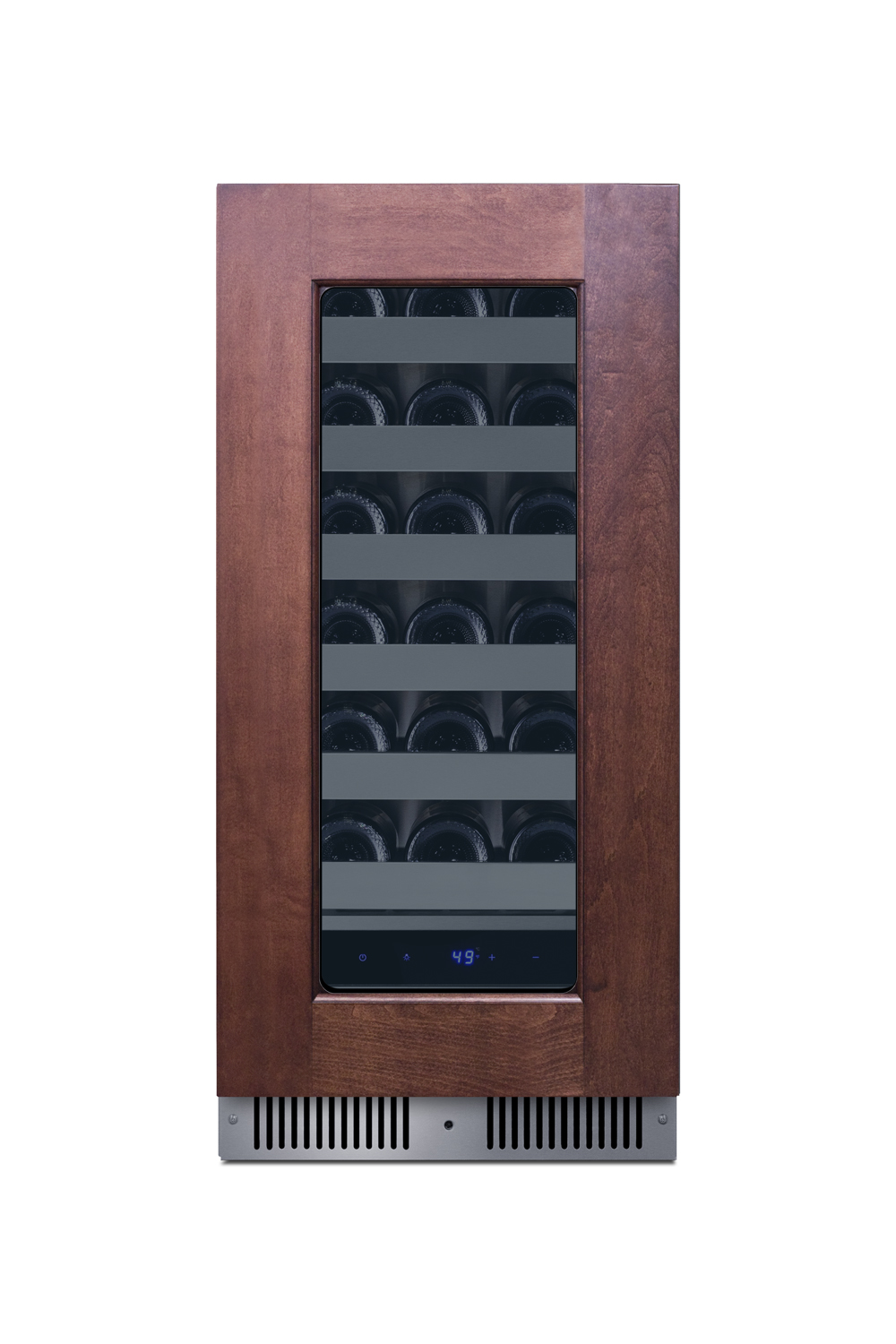 Summit Appliance 15" Wide Panel Ready Built-In Residential Shallow 18" Depth Wine Cellar - View 3 | Fridge.com