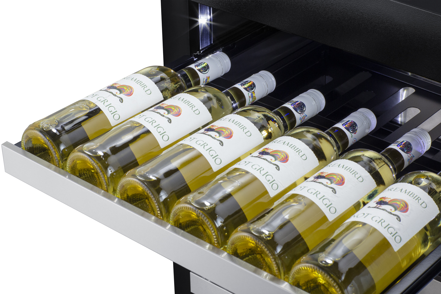 Summit Appliance 24" Wide Built-In Residential Shallow 18" Depth Wine Cellar - View 4 | Fridge.com