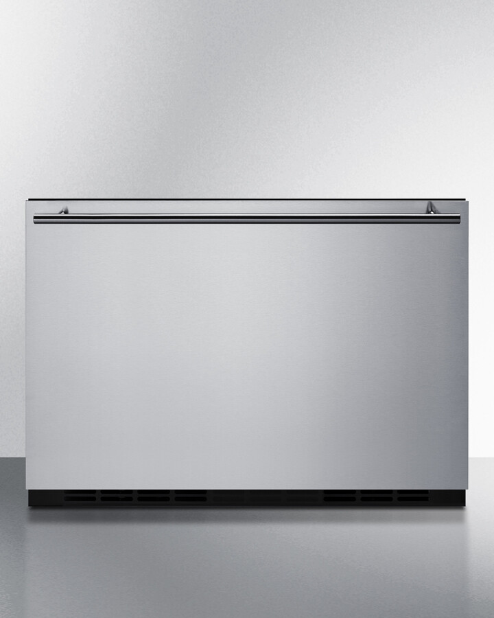 Summit 24” Single Drawer Refrigerator, 2.0 cu.ft. Capacity, Stainless Steel, Panel Ready Capable* - SDR24 (*Panel not included) | Fridge.com