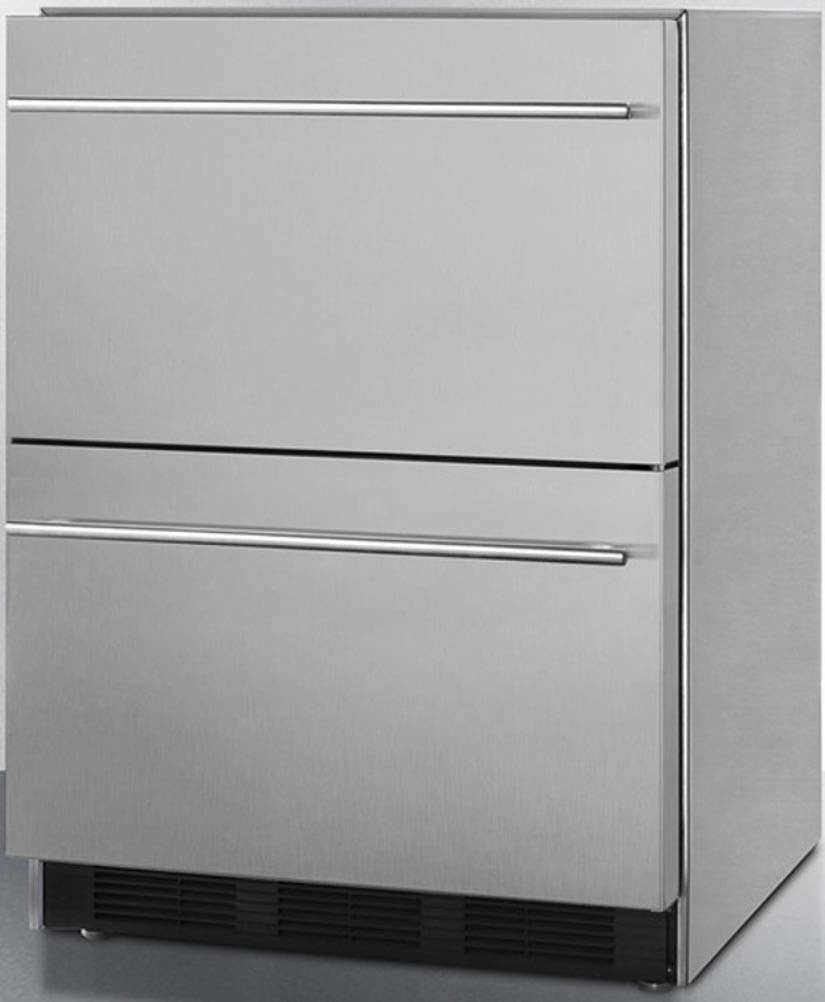 Summit 24 Inch Refrigerator Drawers SP6DBS2D7ADA - View 2 | Fridge.com