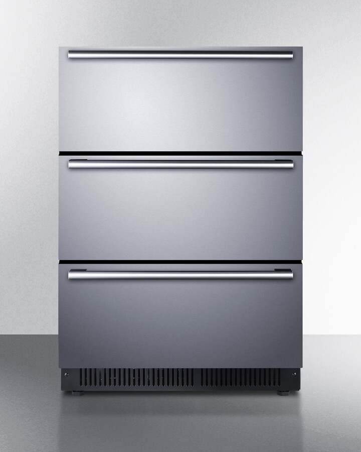 Summit Appliance 24" Wide Built-In 3-Drawer Commercial/Residential All-Refrigerator | Fridge.com
