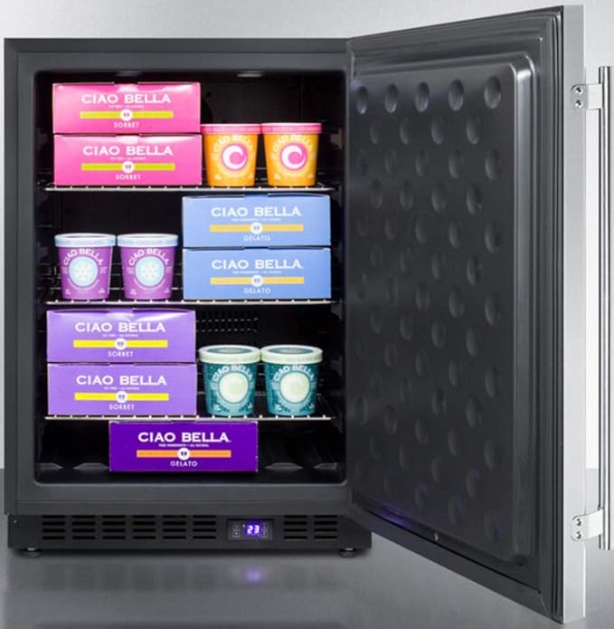 Summit 24” Outdoor Freezer, Stainless Steel - Spff51os - View 4 | Fridge.com