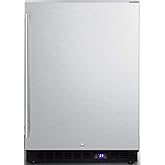 Summit 24” Freezer With Ice Maker, Built-In Outdoor Freezer, 4.7 cu.ft. Capacity, Stainless Steel- SPFF51OSIM - View 6 | Fridge.com