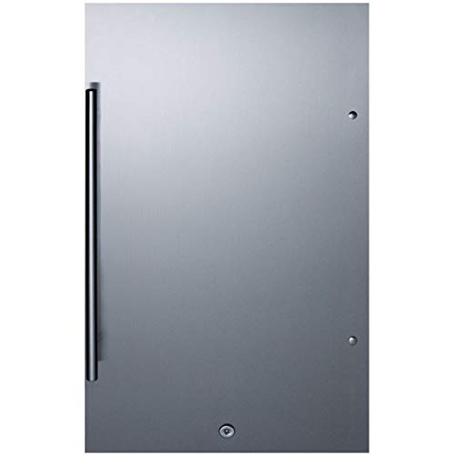 Summit 19” Refrigerator, Shallow Depth, Built-In, Outdoor Refrigerator, Energystar, 3.13 cu.ft.Capacity, Stainless Steel- SPR196OS - View 3 | Fridge.com