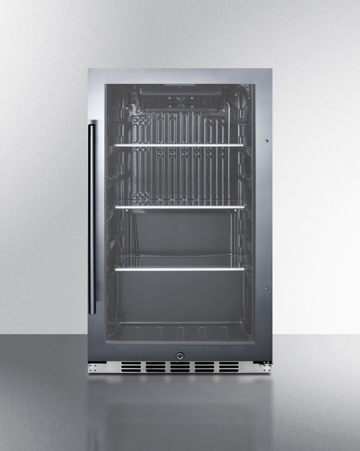 Summit Appliance 19'' W 110 Cans (12 oz.) 3.13 Cubic Feet Outdoor Rated Beverage Cooler | Fridge.com