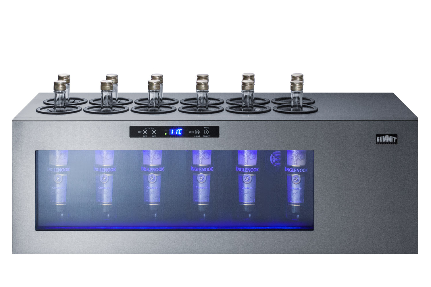Summit Appliance Single Zone 36'' Freestanding 12 Bottle Wine Refrigerator - View 4 | Fridge.com