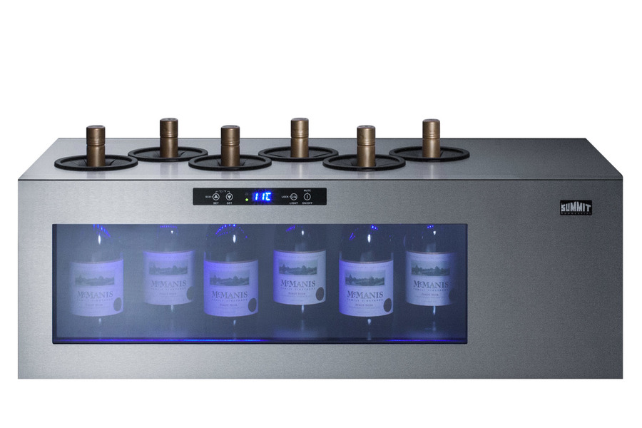 Summit Appliance Single Zone 36'' Freestanding 6 Bottle Wine Refrigerator - View 2 | Fridge.com