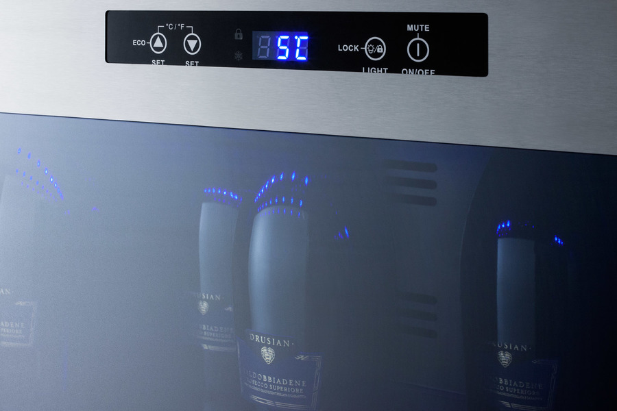 Summit Appliance Single Zone 36'' Freestanding 6 Bottle Wine Refrigerator - View 5 | Fridge.com