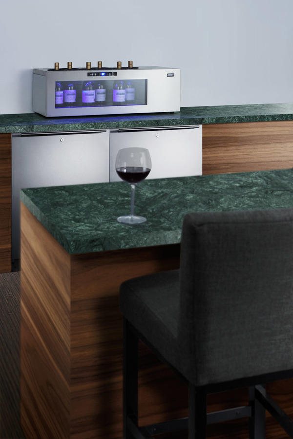 Summit Appliance Single Zone 36'' Freestanding 6 Bottle Wine Refrigerator - View 6 | Fridge.com