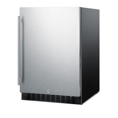 Summit Appliance 23.63'' W Convertible 90 Cans (12 oz.) 4.6 Cubic Feet Outdoor Rated Beverage Cooler with Wine Storage and Reversible Door | Fridge.com