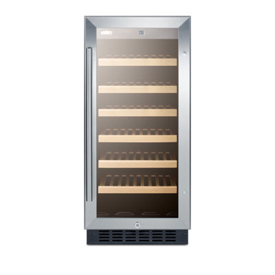 Summit Appliance Single Zone 14.75'' 33 Bottle Wine Refrigerator with Reversible Door | Fridge.com