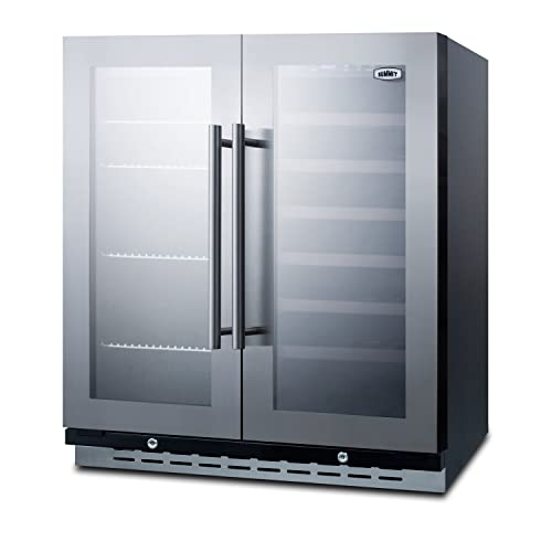 Summit 30” Wine Cellar/Beverage Center Combo, Stainless - SWBV3067B - View 3 | Fridge.com